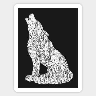 Abstract Wolf Sticker